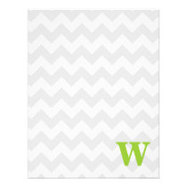 Trendy Chevron Note Cards Personalized Announcements