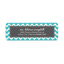 Trendy Chevron Pattern Avery Return Address Label