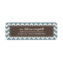 Trendy Chevron Pattern Avery Return Address Label