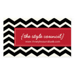 Trendy Chevron Pattern Business Card