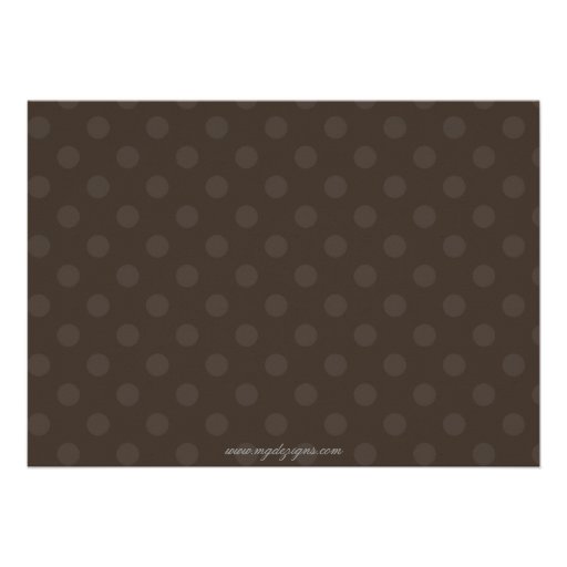 trendy chocolate pink bow Baby shower Invitation