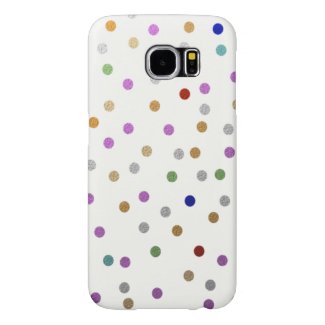 Trendy Colorful Dots Pattern Samsung Galaxy S6 Cases