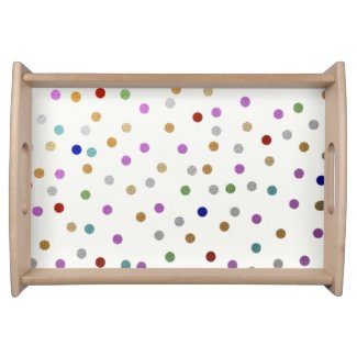 Trendy Colorful Glitter Dots