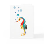 Trendy Colorful Sea Horse (SeaHorse) cards