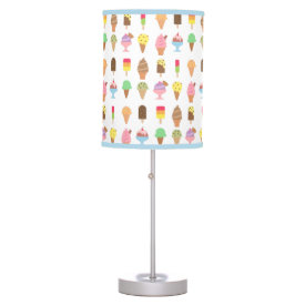 Trendy Colourful Ice Cream Desserts For Summer Table Lamp