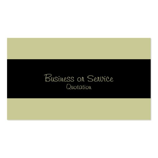 Trendy, Cool, Hip  & Elegant Business Card (back side)