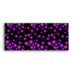Trendy Cute Purple and Black Floral Print Envelope
