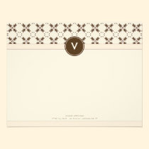 Trendy Decorative Flat Note Cards (baby pink) invitations