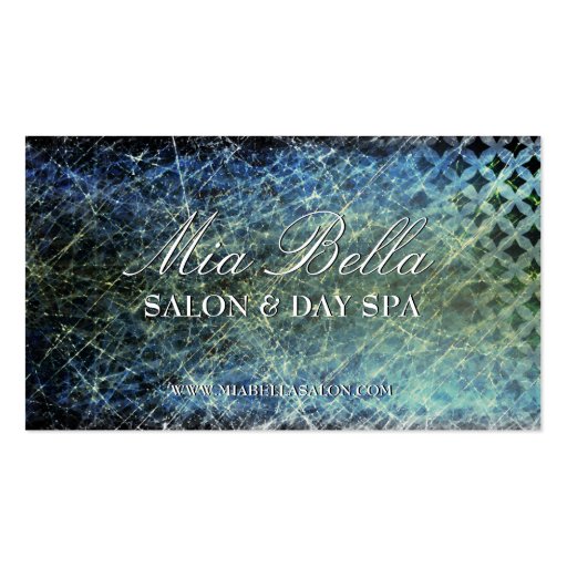 Trendy Distressed Salon & Spa Business Cards