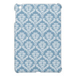 Trendy Dusk Blue Damask Ipad Mini  Case ipad mini cases