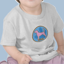 Trendy English Foxhound Baby's t-shirts by MenagerieMayhem Trendy English Foxhound Baby's t-shirts