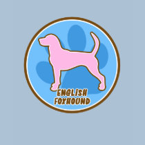 Trendy English Foxhound t-shirts by MenagerieMayhem Trendy English Foxhound t-shirts