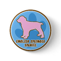 Trendy English Springer Spaniel buttons by MenagerieMayhem Trendy English Springer Spaniel buttons