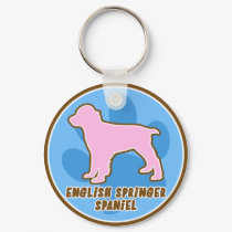 Trendy English Springer Spaniel Keychain