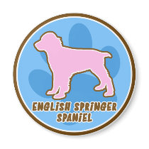 Trendy English Springer Spaniel magnets by MenagerieMayhem Trendy English Springer Spaniel magnets