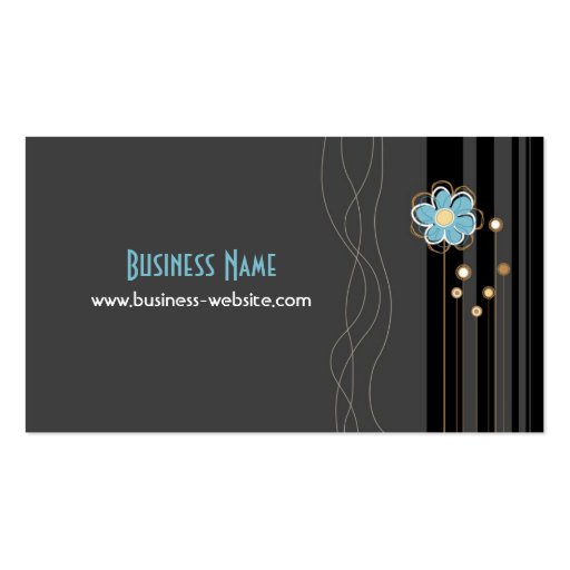 Trendy Floral Design Business Card