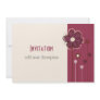 Trendy Floral Invitation Card