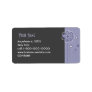 Trendy Floral Pattern Return Address Label