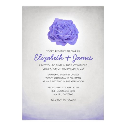 Trendy Flowers Wedding Invitations