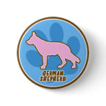 Trendy German Shepherd Button