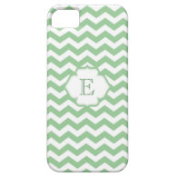 Trendy girly lime green chevron zigzag pattern iPhone 5 cover