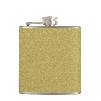 Trendy Glitter Gold Flask