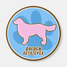 Trendy Golden Retriever Fridge Magnets