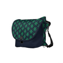 Trendy Green Star Pattern messenger bag messenger bags