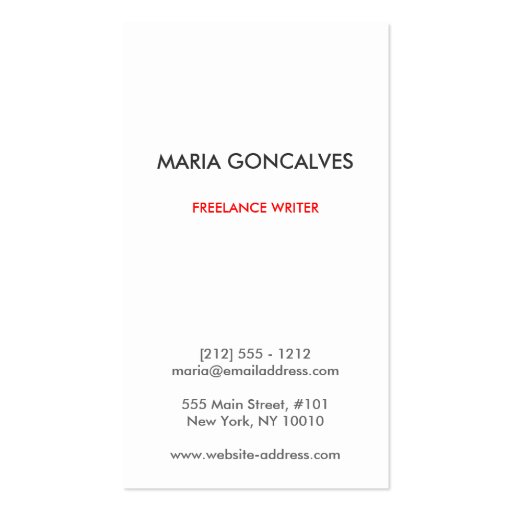 Trendy & Hip Black/White Chevron Pattern Business Cards (back side)