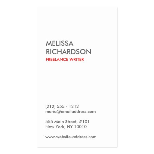 Trendy & Hip Gray/White Chevron Pattern Business Card Templates (back side)