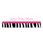Trendy Hot Pink Zebra Print Banner Sign