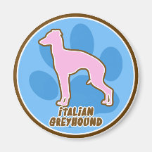 Trendy Italian Greyhound Refrigerator Magnet