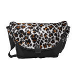 trendy leopard print design messenger bags