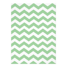 Trendy lime green chevron zigzag pattern, classic, custom invitation