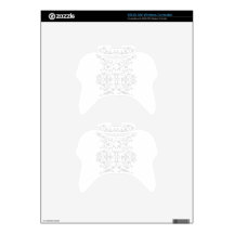 Trendy Lite Gray Damask Pattern Xbox 360 Controller Skins