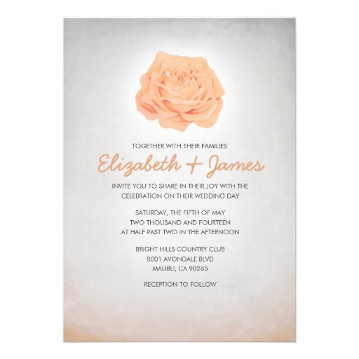 Trendy Luxurious Floral Wedding Invitations