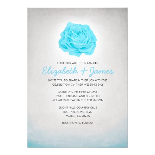 Trendy Luxury Floral Wedding Invitations