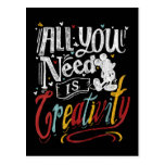 Trendy Mickey | All You Need Is Creativity Postcard