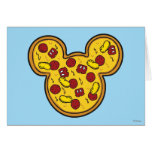 Trendy Mickey | Head-Shaped Pizza Card