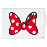 Trendy Minnie | Red Polka Dot Bow Card