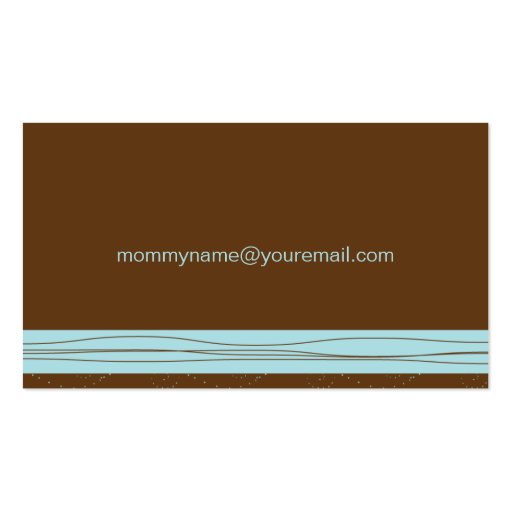 Trendy Mommy Business Card (back side)