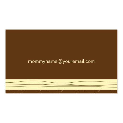 Trendy Mommy Business Card-Buttercup (back side)