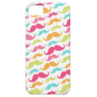 Trendy mustache pattern with cute mustaches iPhone cover