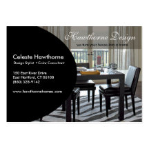 Trendy Ovale Profile Business Card