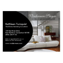 Trendy Ovale Profile Business Card