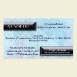 Trendy Passport Background Business Card business cards