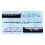 Trendy Passport Background Business Card
