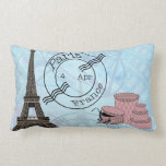 Trendy Passport To Paris Accent Throw Pillow