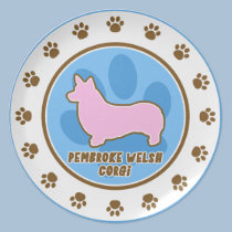 Trendy Pembroke Welsh Corgi Plate plates