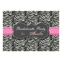 trendy Pink Bachelorette Party Invitations